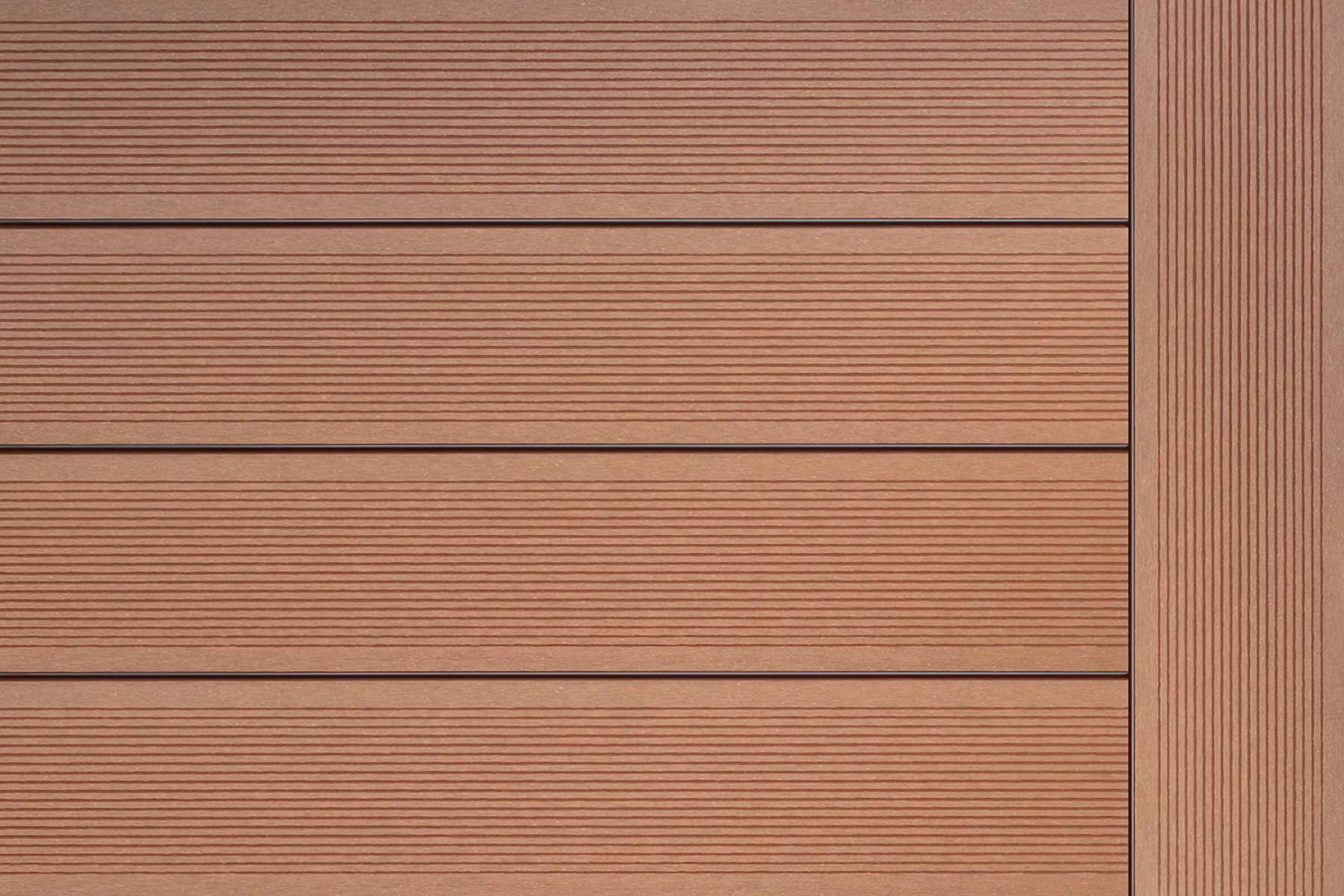 Savadeck Classic Terracotta deking – prikaz rasporeda dasaka i uzdužne strukture površine