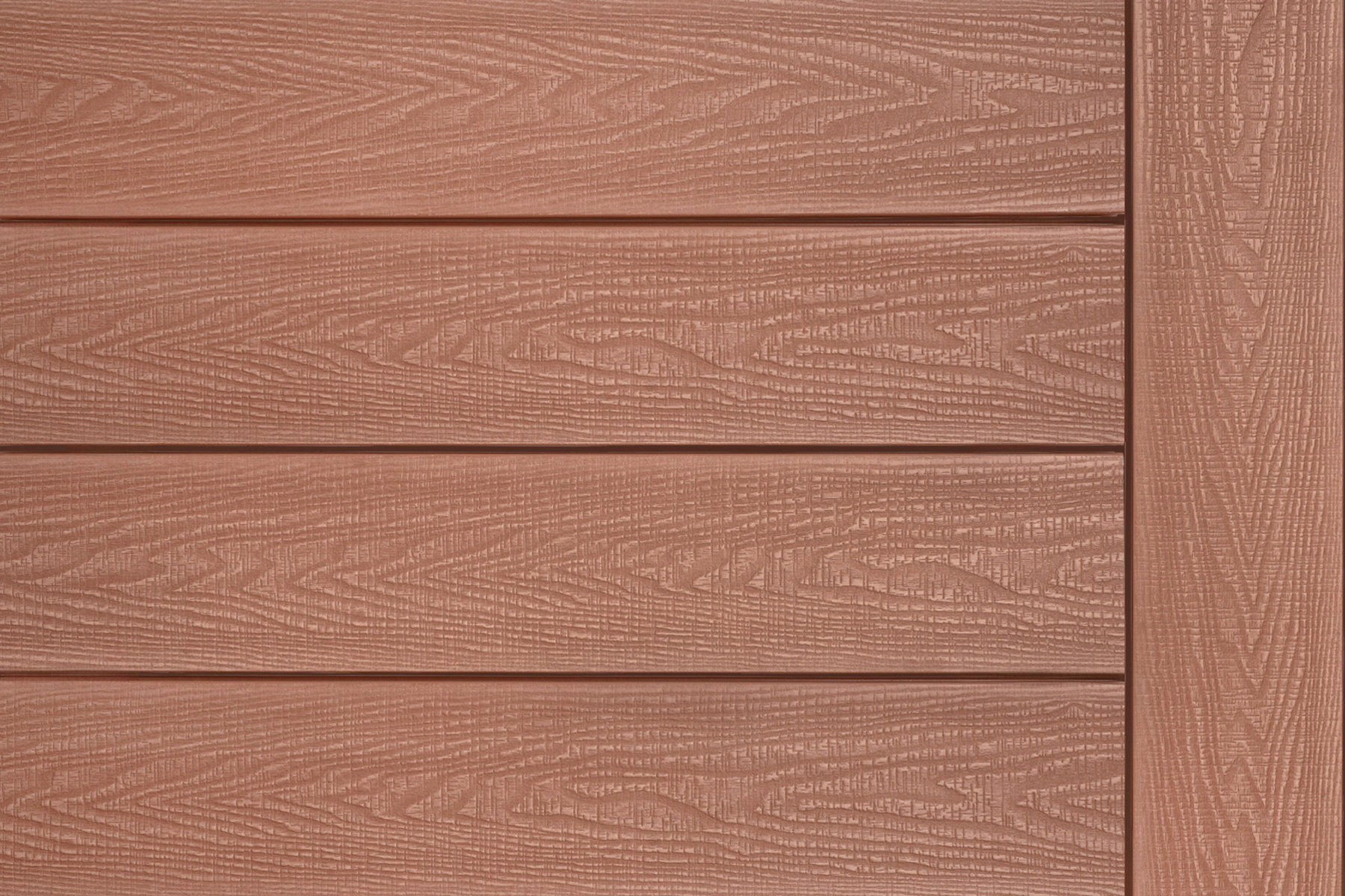 Savadeck Natur Pro Terracotta deking – prikaz rasporeda dasaka i površinske strukture